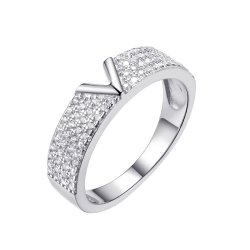 Кольцо из серебра с фианитом (Арт.sl-r01801-x-w-x-x-w)