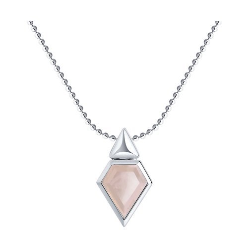 Колье из серебра с кварцем (Арт.92070050)