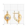 Серьги из серебра с фианитами (Арт.93-120-01729-1)