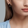 Серьги серебряные с эмалью «Ночная Лава» Соколов (арт.93022408)