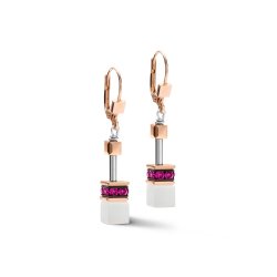 Серьги white&pink rose gold la_4013_20-0400