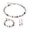 Серьги white&pink rose gold la_4013_20-0400