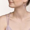 Серьги white&pink rose gold la_4013_20-0400