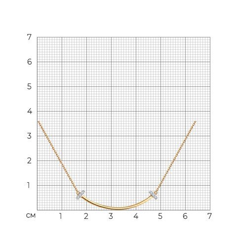 Колье из золота с бриллиантами (Арт.1070325)