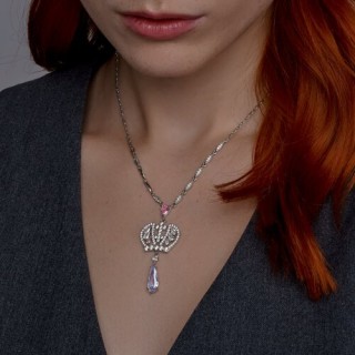 Колье из серебра с фианитами «Королевское сияние» Соколов (арт.94071055)