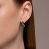 Серьги из серебра с фианитами (Арт.94026475)