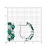 Серьги из серебра с фианитами (Арт.94026475)