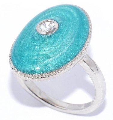 Кольцо Серебряные крылья (Арт.21ar3648z_em2r-148_jemal_kubcirkonii)