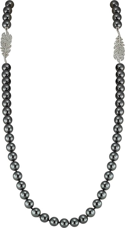 Ожерелье серебро с жемчугом и куб. цирконием «Heavenly Noir» Rivoli (арт.29L-P44-S-31)