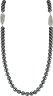 Ожерелье из серебра с жемчугом и кристаллом swarovski (Арт.29l-p44-s-31)