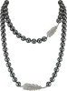 Ожерелье серебро с жемчугом и куб. цирконием «Heavenly Noir» Rivoli (арт.29L-P44-S-31)