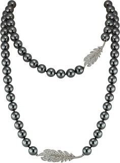 Ожерелье серебро с жемчугом и куб. цирконием «Heavenly Noir» Rivoli (арт.29L-P44-S-31)