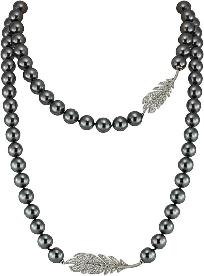 Ожерелье серебро с жемчугом и куб. цирконием «Heavenly Noir» Rivoli (арт.29L-P44-S-31)