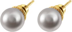 Серьги из серебра с жемчугом (Арт.aas-13-10-28-g)