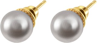 Серьги серебряные с жемчугом «Beautiful 28G» Rivoli (арт.AAS-13-10-28-G)