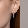 Серьги из белого золота с бриллиантами (Арт.1022250-3)