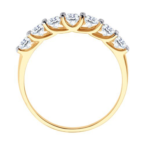 Кольцо из золота с фианитами (Арт.017052)