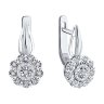 Серьги из белого золота с бриллиантами (Арт.52-220-02040-1)