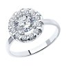 Кольцо из серебра с фианитами (Арт.94013561)