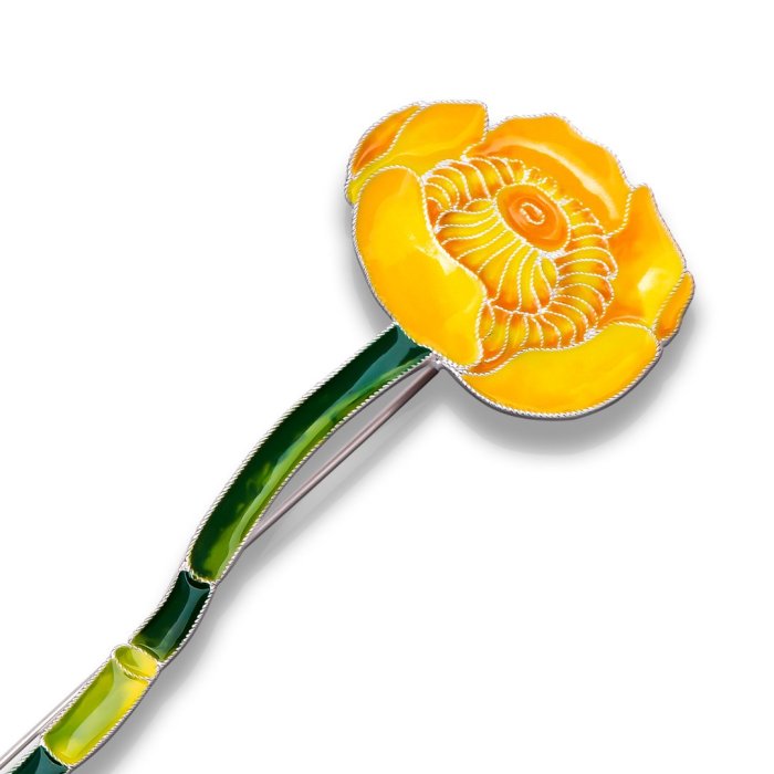 Брошь из серебра Т.Полякова "Кубышка" (Арт.41494)