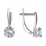 Серьги из серебра с фианитами (Арт.94023538)