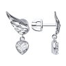 Серьги из серебра с фианитами (Арт.94025022)