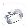 Кольцо из белого золота с фианитами (Арт.019439-3)