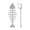 Серьги из серебра с фианитами (Арт.94025723)