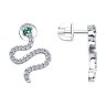 Серьги из серебра с фианитами (Арт.94025834)