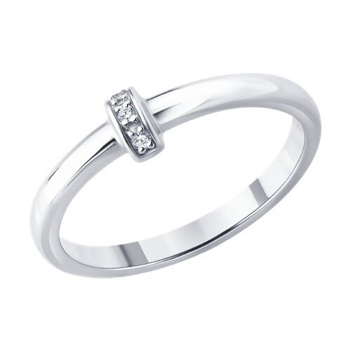 Кольцо SOKOLOV из серебра 925 с бриллиантами (арт. 87010100)