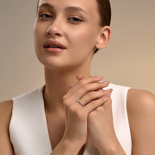 Кольцо SOKOLOV из серебра 925 с бриллиантами (арт. 87010100)