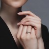 Кольцо из белого золота с выращенным бриллиантом «Сияние Вечности» Соколов (арт.9010142-5)