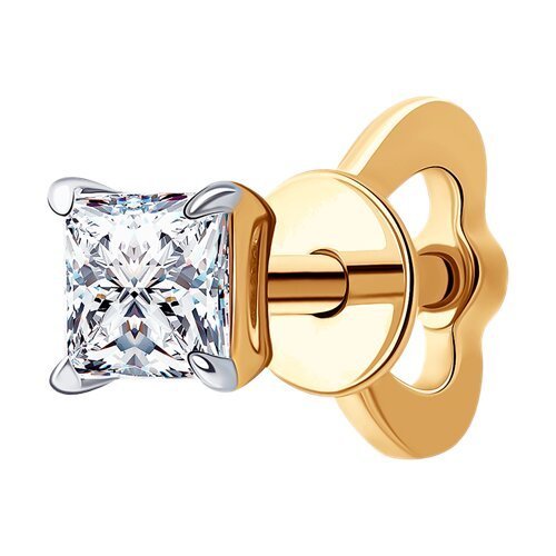 Серьга из золота с бриллиантом выращенным (Арт.9170008-5)