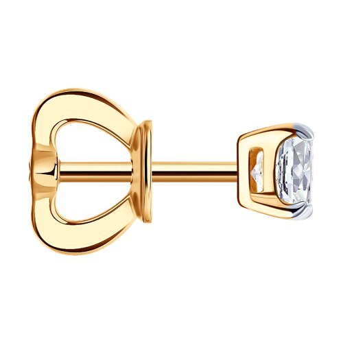 Серьга из золота с бриллиантом выращенным (Арт.9170008-5)