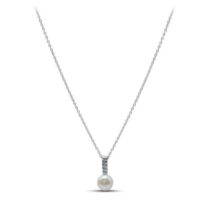 Ожерелье серебряное с жемчугом «Крылья Света» MyJewels (арт.052231407a)