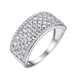 Кольцо из серебра с фианитом (Арт.cz-r01595-x-w-x-x-w)