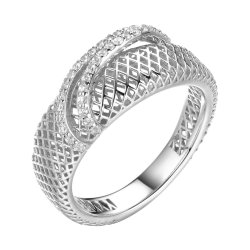 Кольцо из серебра с фианитом (Арт.fa-r02291-x-w-x-x-w)
