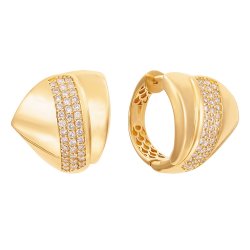 Серьги из золота с бриллиантом (Арт.247877_ygdw_sr_yg)