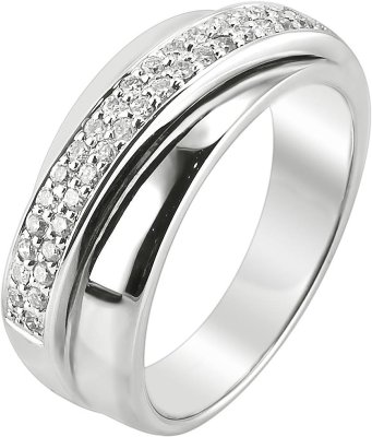 Кольцо из белого золота с бриллиантом (Арт.7ve031gb2)