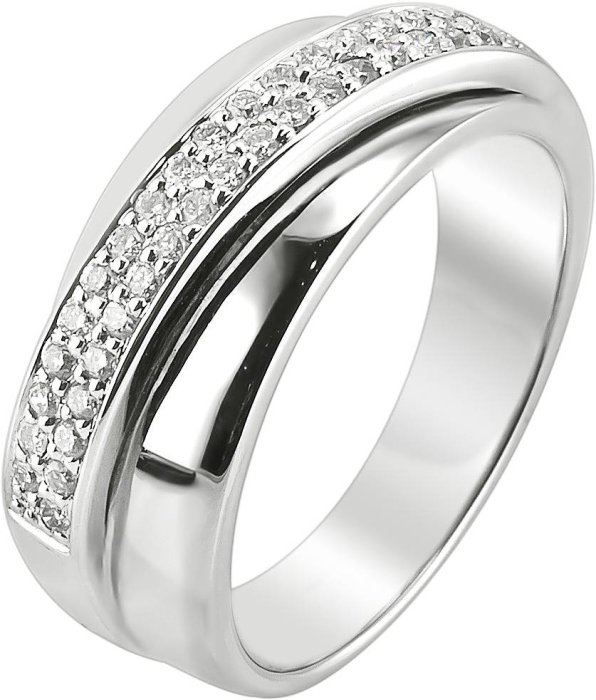 Кольцо из белого золота с бриллиантом (Арт.7ve031gb2)