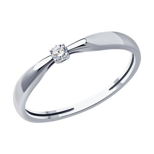 Золотое кольцо с бриллиантом «Чистая гармония» (арт. 1012449-3)