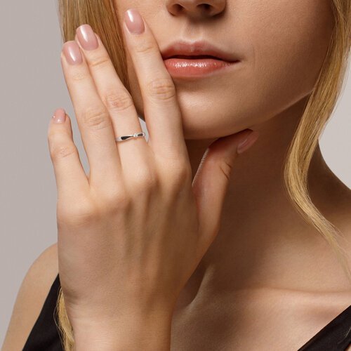 Золотое кольцо с бриллиантом «Чистая гармония» (арт. 1012449-3)