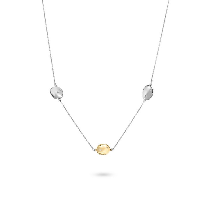 Ожерелье из серебра с куб. цирконием (Арт.rb-n329-3-x-wy-x-x-w)