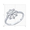 Кольцо из серебра с фианитом «Белый Лотос» Соколов (арт.94-110-00084-1)