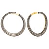 Серьги из золота с коричневыми бриллиантами «Ночной Орбитал» MYJEWELS (арт.E38930B1F14YB001_SR_DN_YG)
