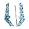 Серьги из серебра с ситаллами (Арт.94-320-02173-1)