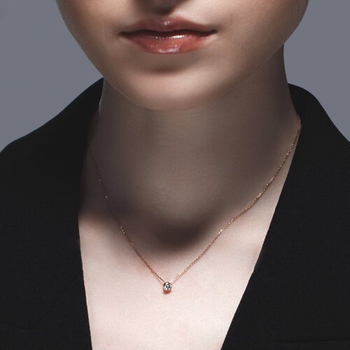 Колье из золота с бриллиантом (Арт.1070194)