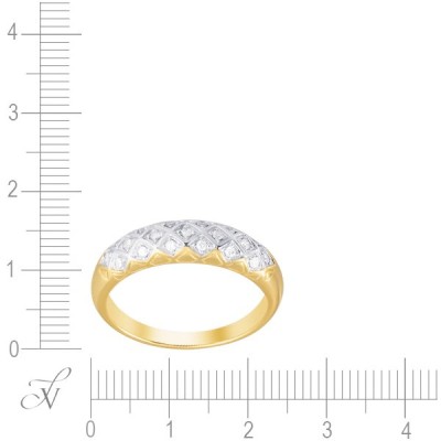 Кольцо с бриллиантами «Искристая мозаика» золото 585 JVG (арт.MR83158-YG_YG)