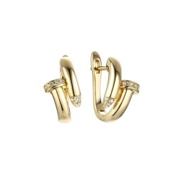 Серьги из серебра с фианитом (Арт.cz-e02678-x-l-x-x-w)