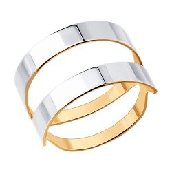 Кольцо из золочёного серебра (Арт.93-110-01665-1)